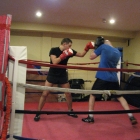 A boxing spar